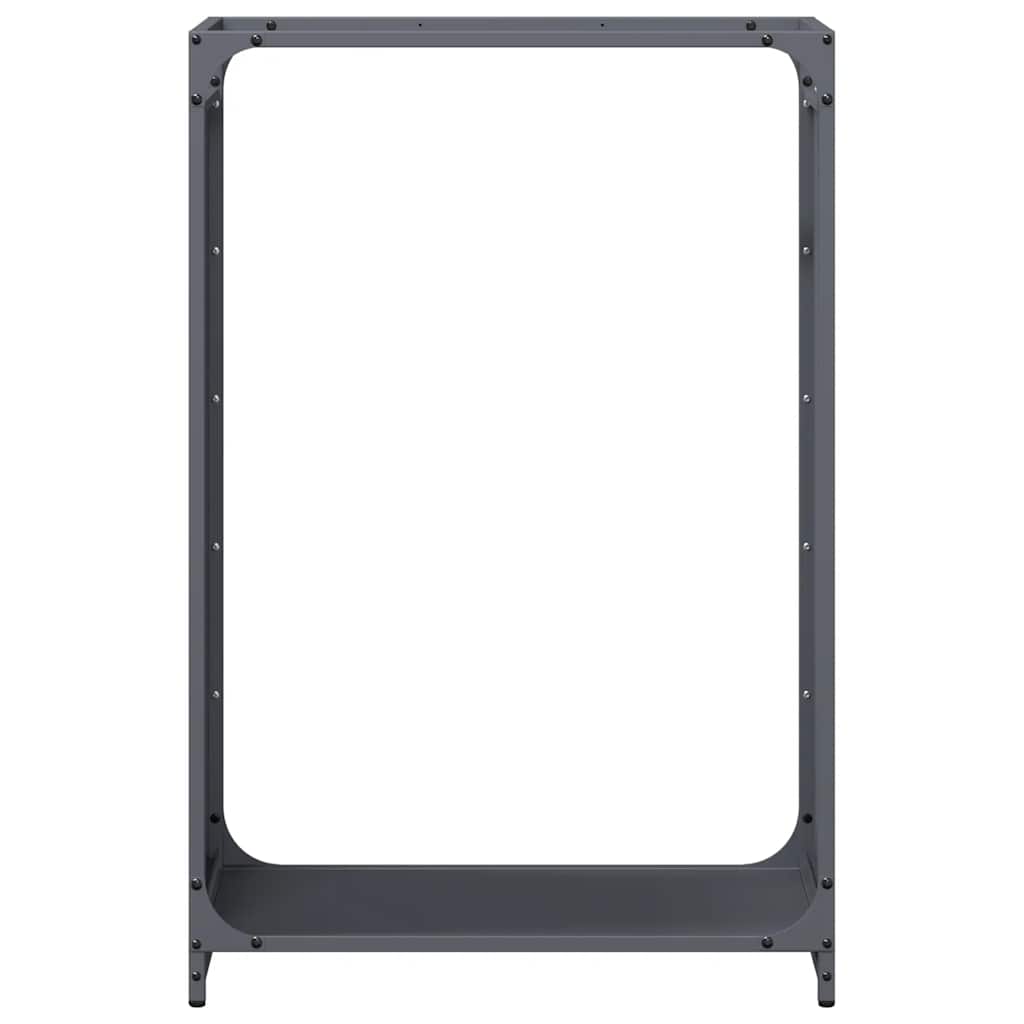 Suporte para lenha 60x28x90 cm aço laminado a frio antracite