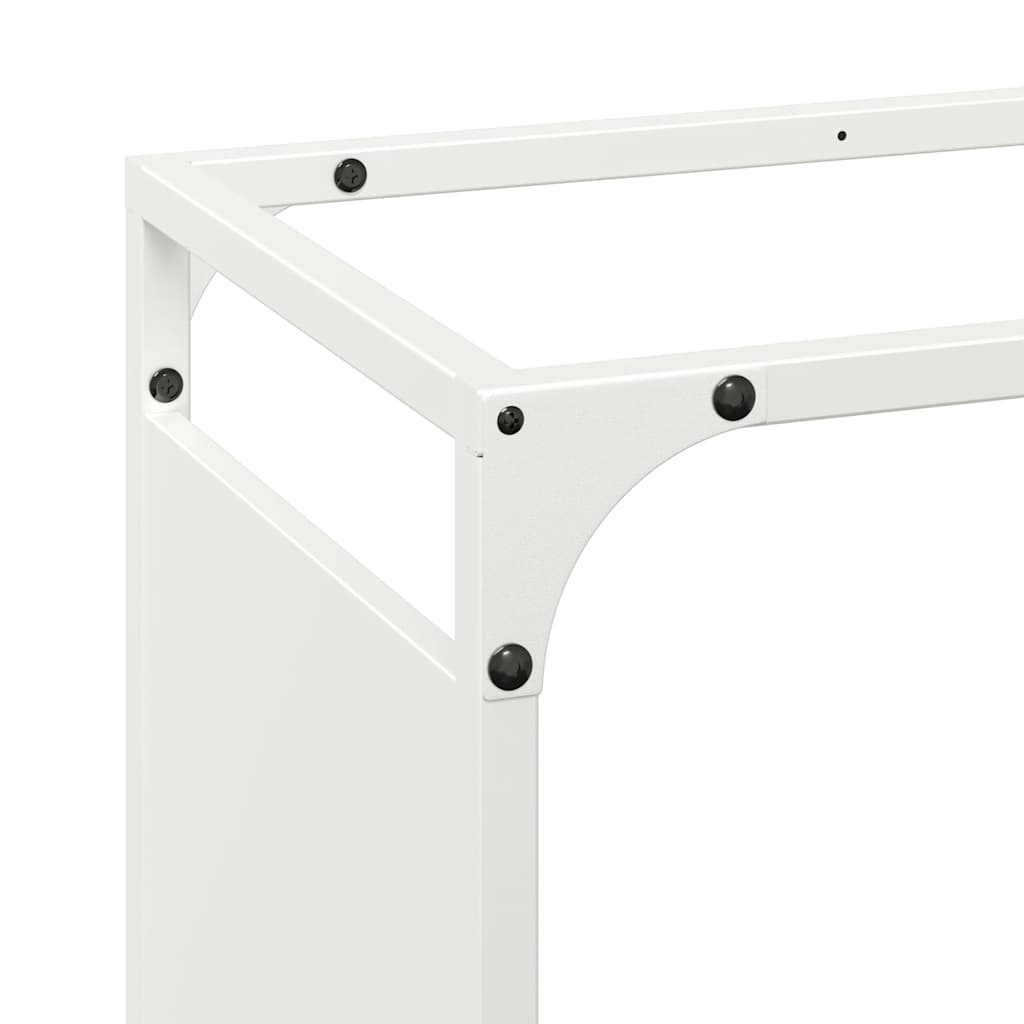 Suporte para lenha 90x28x90 cm aço laminado a frio branco
