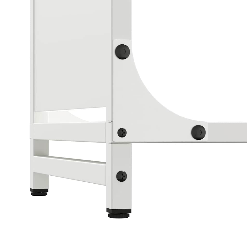 Suporte para lenha 90x28x90 cm aço laminado a frio branco