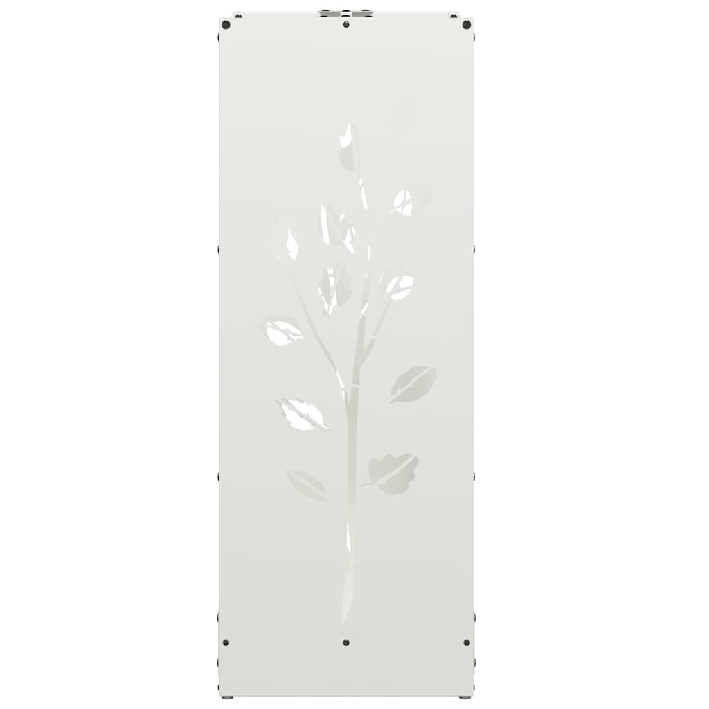Suporte para lenha 40x30x80 cm aço laminado a frio branco