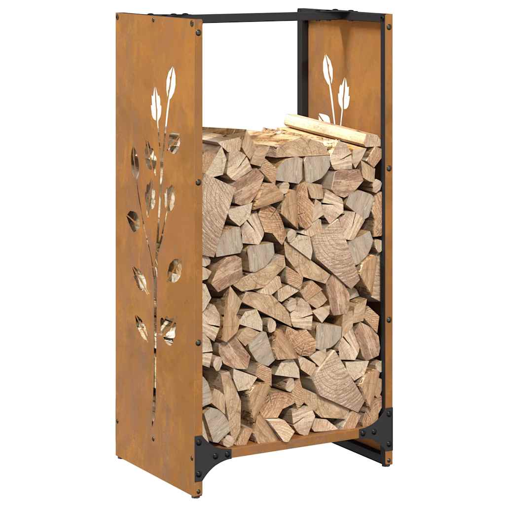 Rack Lenha 40x30x80 cm aço resistente às intempéries