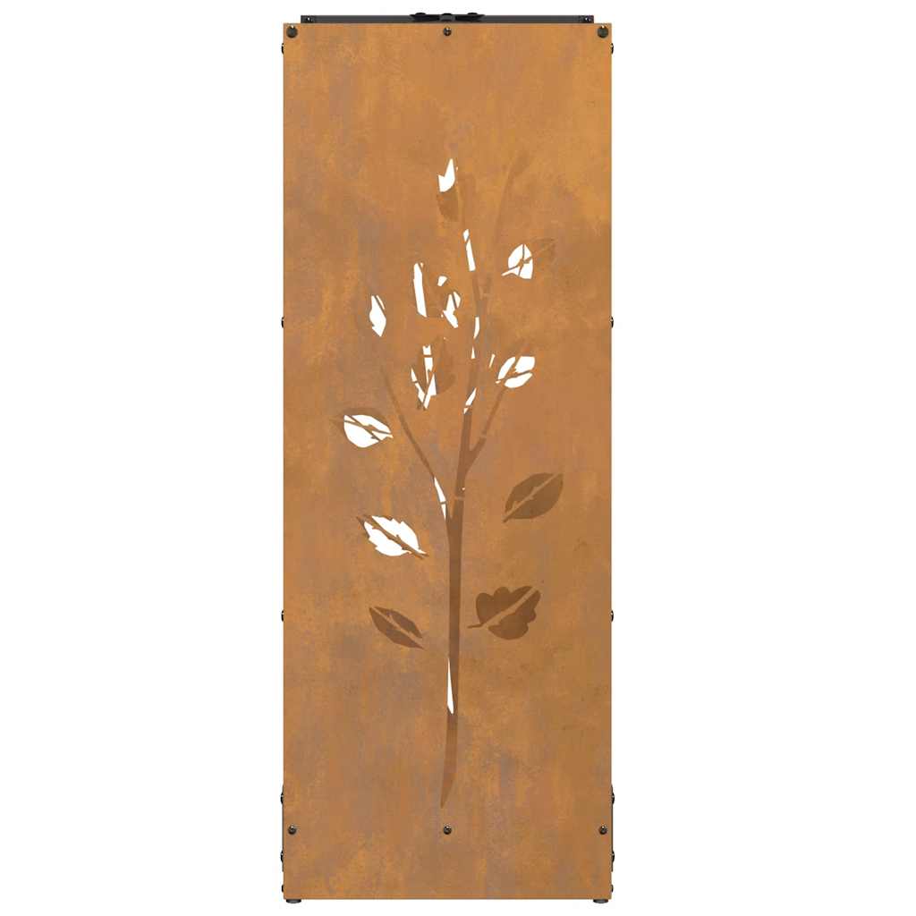Rack Lenha 40x30x80 cm aço resistente às intempéries