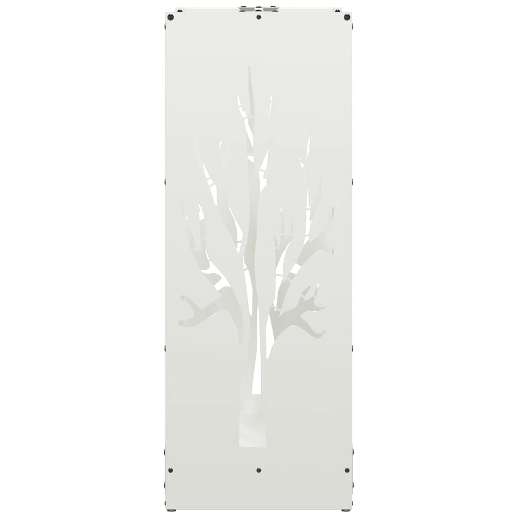 Suporte para lenha 40x30x80 cm aço laminado a frio branco