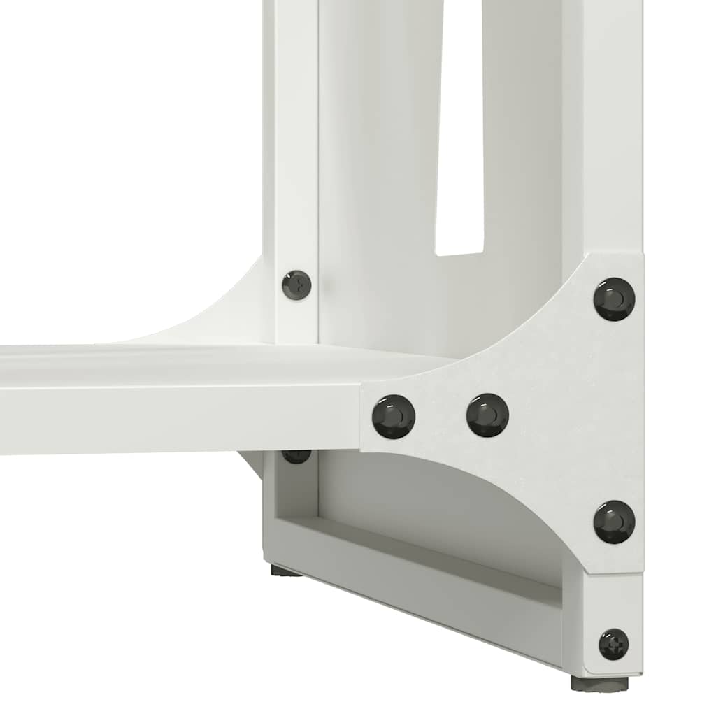 Suporte para lenha 40x30x80 cm aço laminado a frio branco