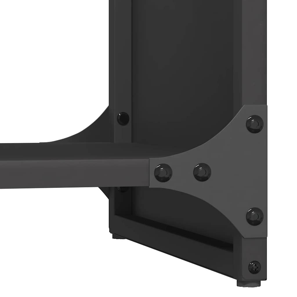 Suporte para lenha 40x30x80 cm aço laminado a frio preto