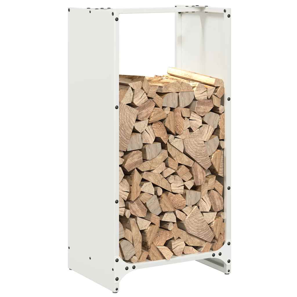 Suporte para lenha 40x30x80 cm aço laminado a frio branco