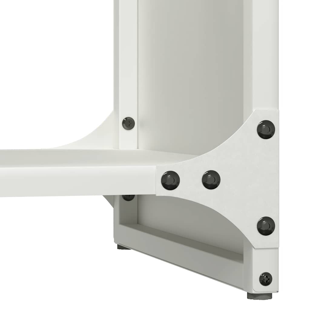 Suporte para lenha 40x30x80 cm aço laminado a frio branco