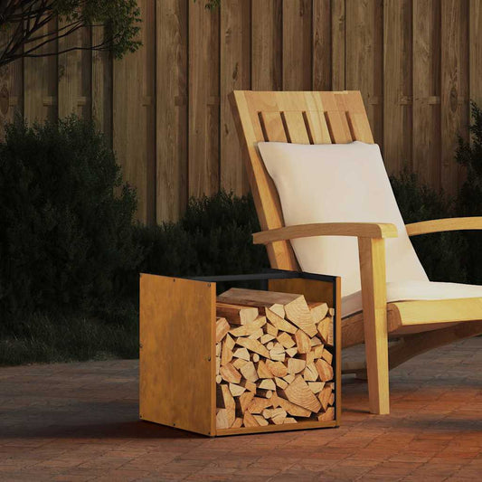 Rack Lenha 40x40x40 cm aço resistente às intempéries