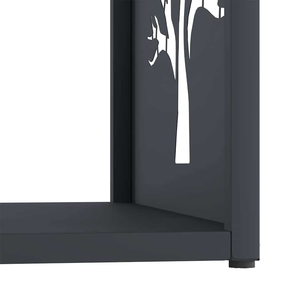Suporte para lenha 40x40x40 cm aço laminado a frio antracite