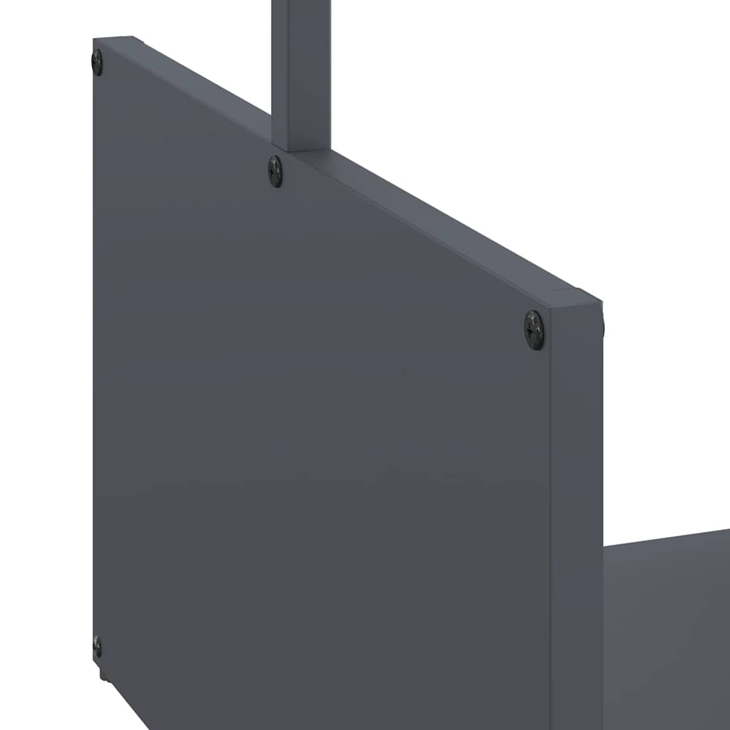 Suporte para lenha 40x40x40 cm aço laminado a frio antracite
