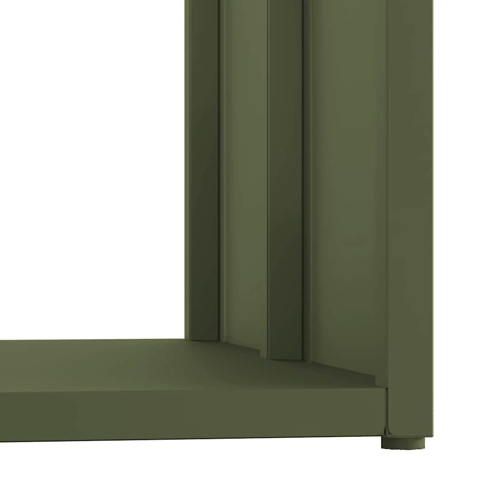 Suporte para lenha aço laminado a frio verde azeitona