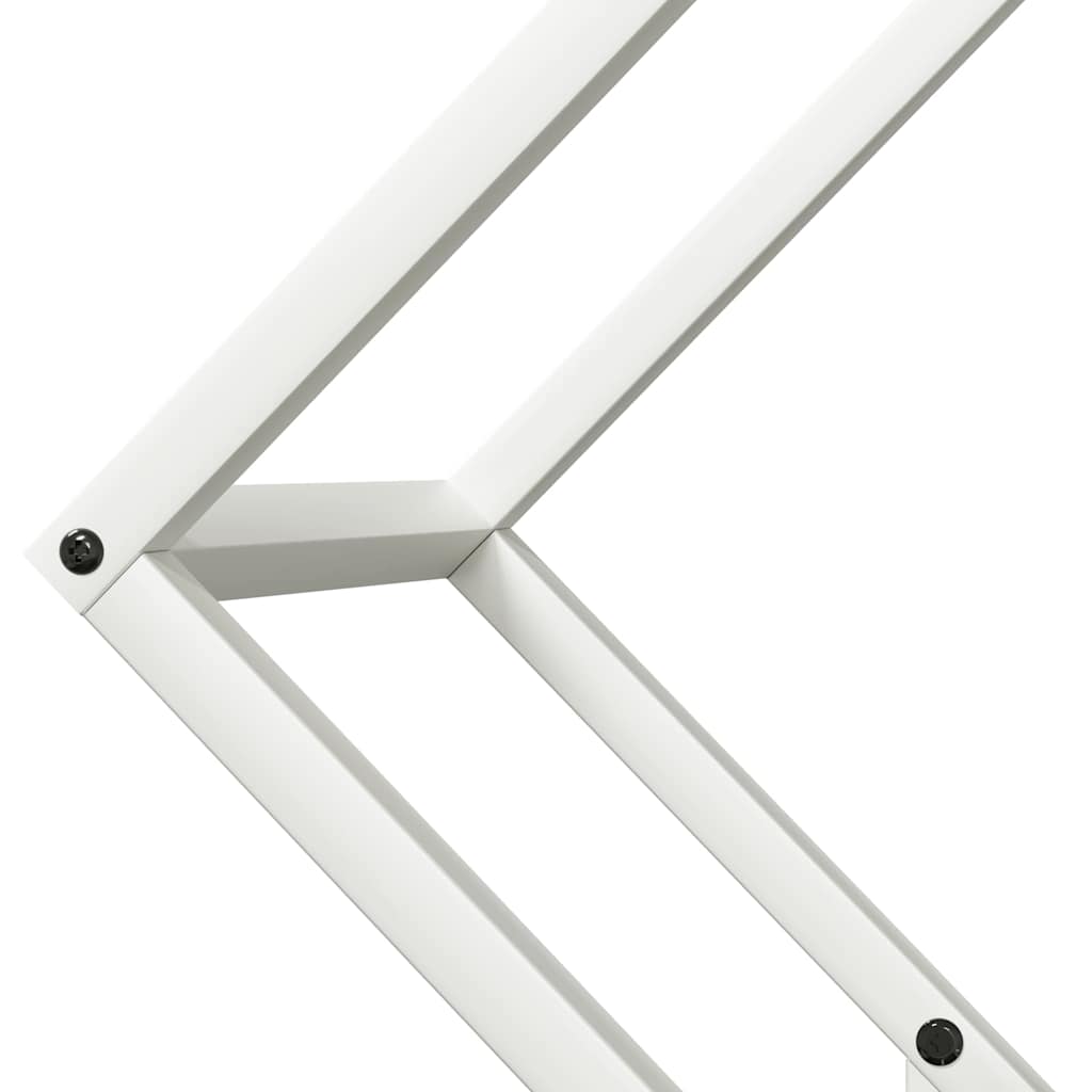 Suporte para lenha 60x25x60 cm aço laminado a frio branco