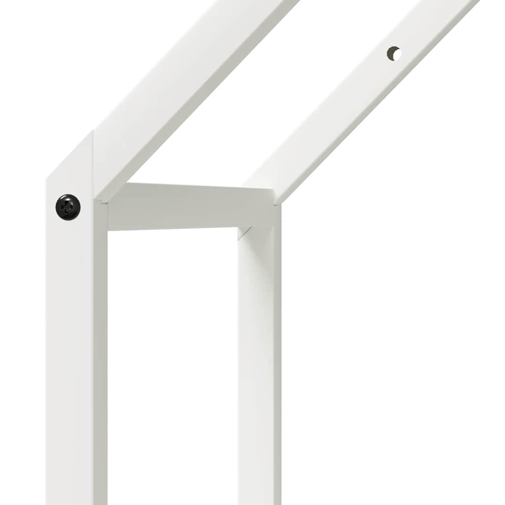 Suporte para lenha 40x25x60 cm aço laminado a frio branco