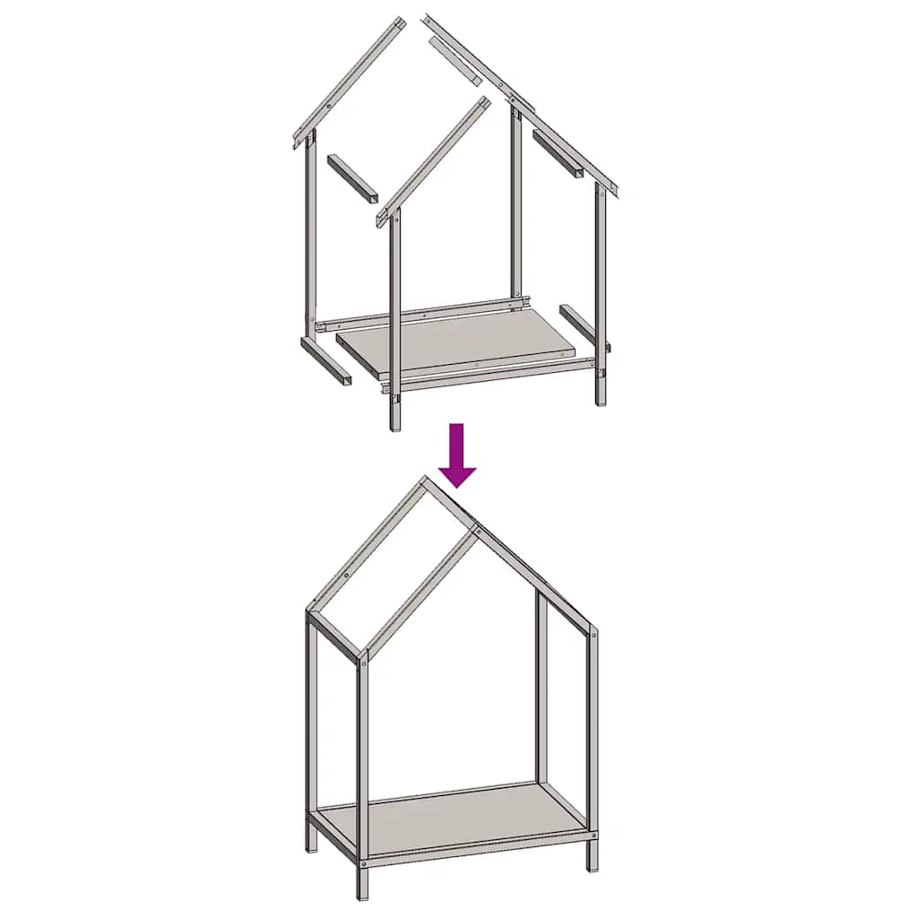 Suporte para lenha 40x25x60 cm aço laminado a frio antracite