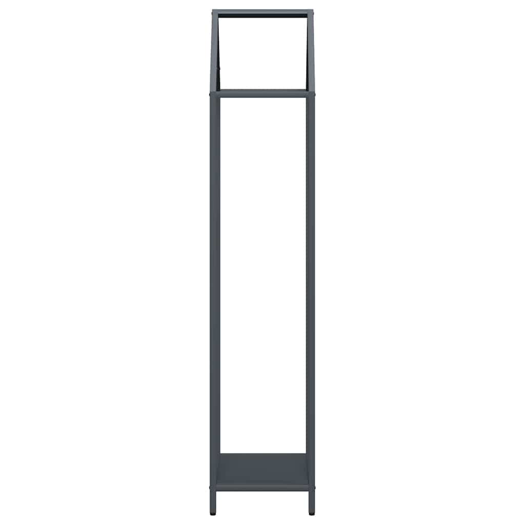 Suporte para lenha 40x25x120 cm aço laminado a frio antracite