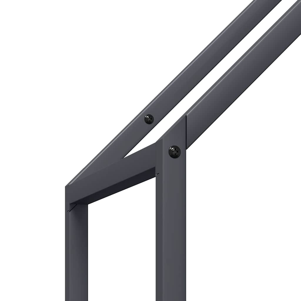 Suporte para lenha 40x25x120 cm aço laminado a frio antracite
