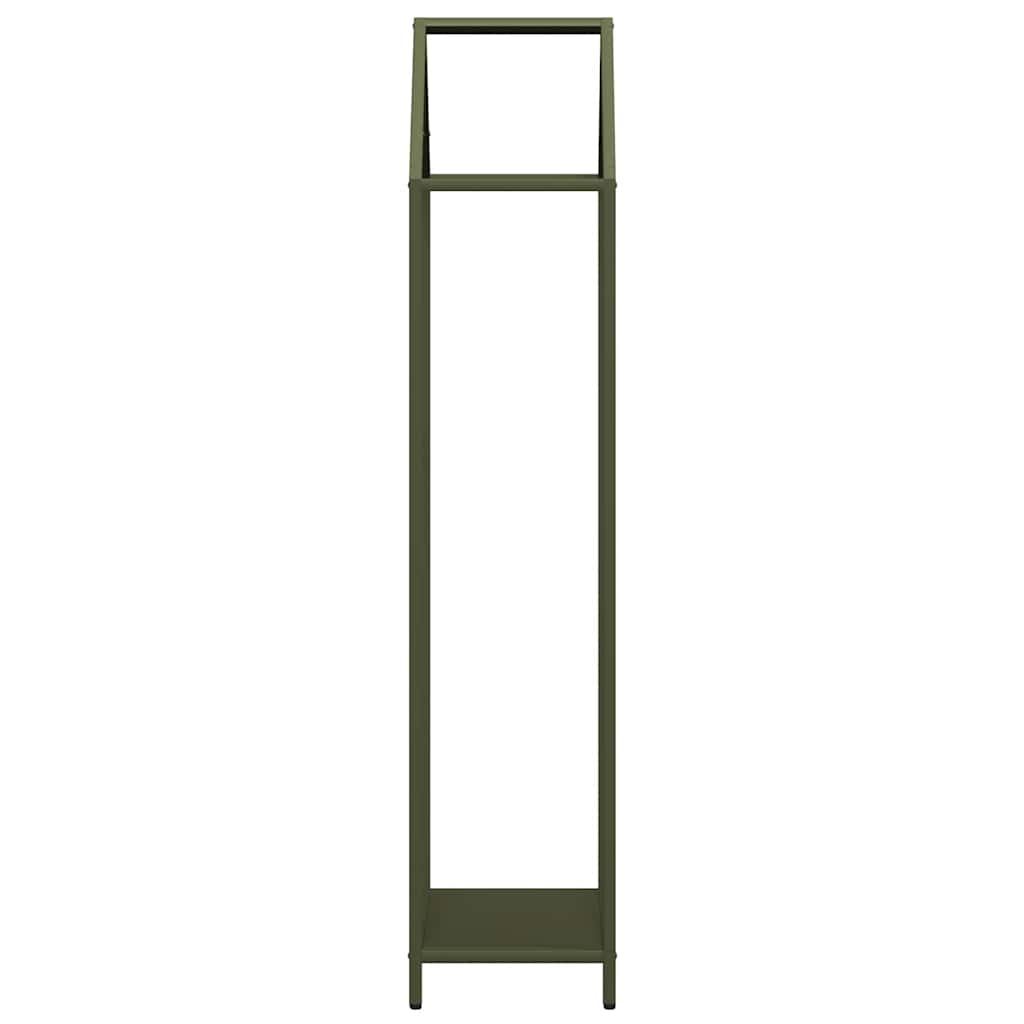 Suporte para lenha aço laminado a frio verde azeitona