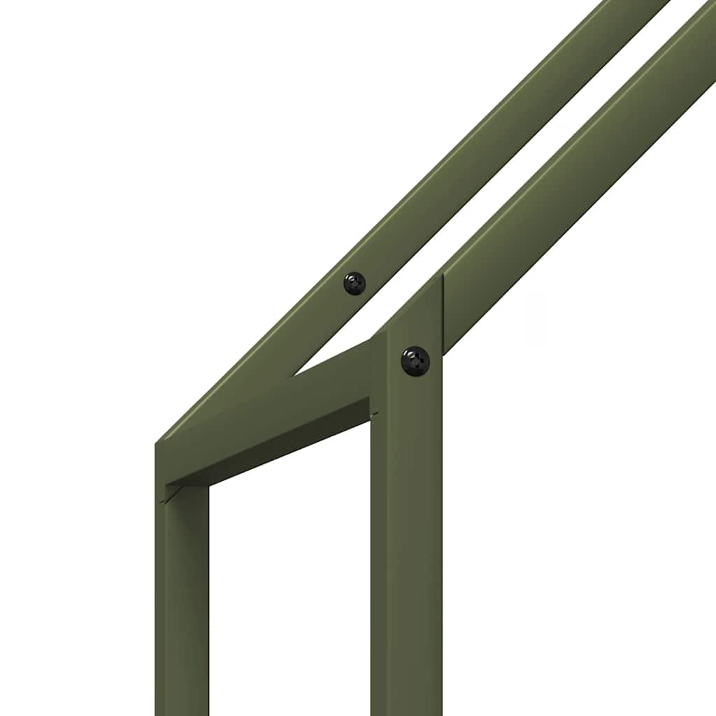 Suporte para lenha aço laminado a frio verde azeitona