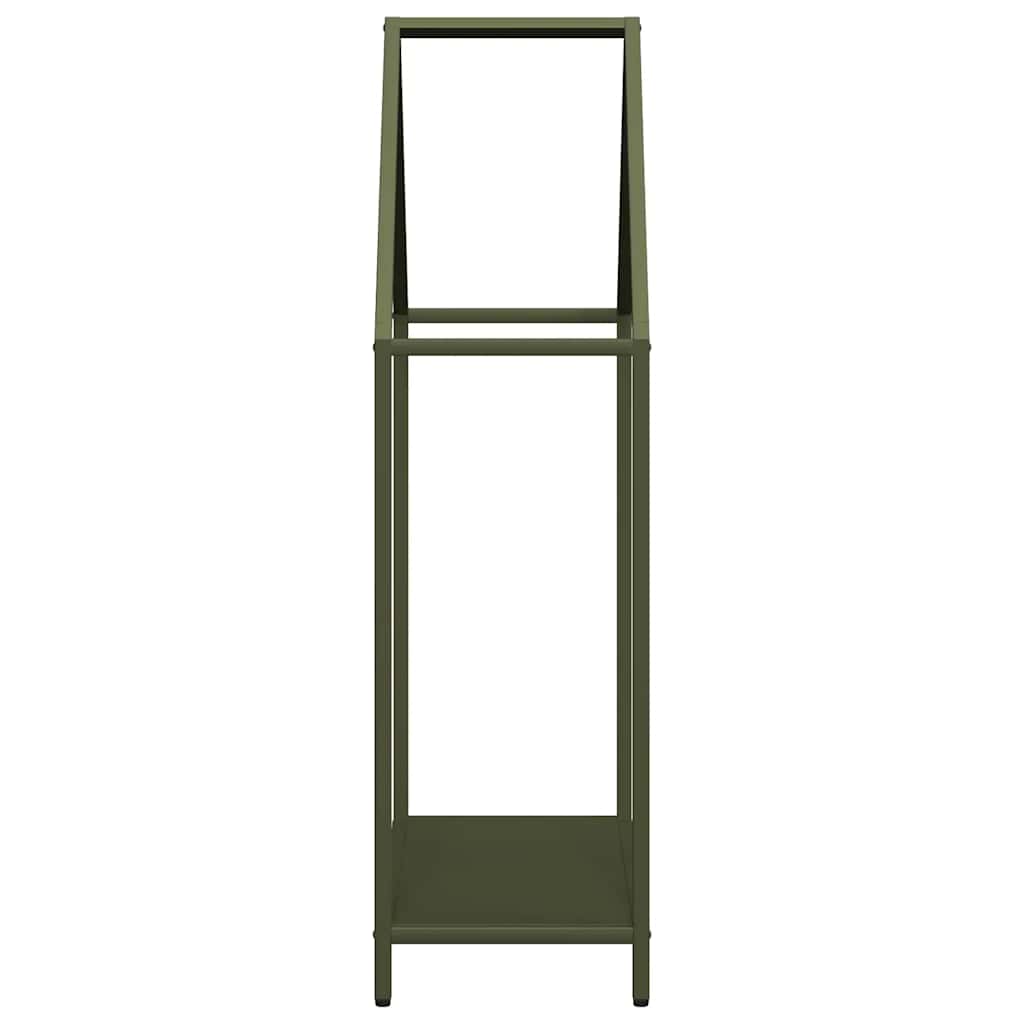 Suporte para lenha aço laminado a frio verde azeitona