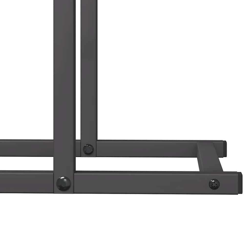 Suporte para lenha 50x25x60 cm aço laminado a frio preto