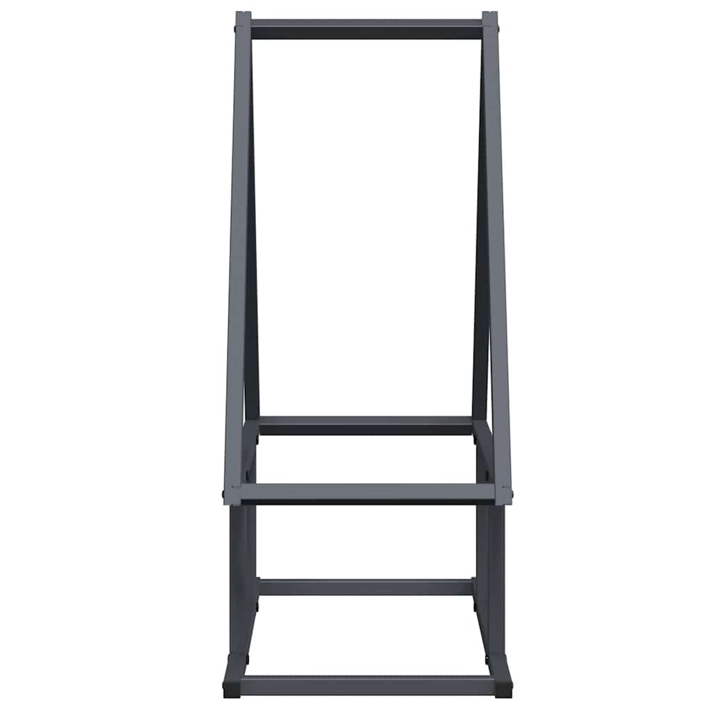 Suporte para lenha 50x25x60 cm aço laminado a frio antracite