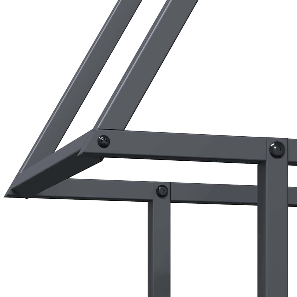Suporte para lenha 50x25x60 cm aço laminado a frio antracite