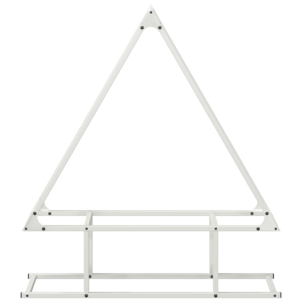 Suporte para lenha 80x25x90 cm aço laminado a frio branco