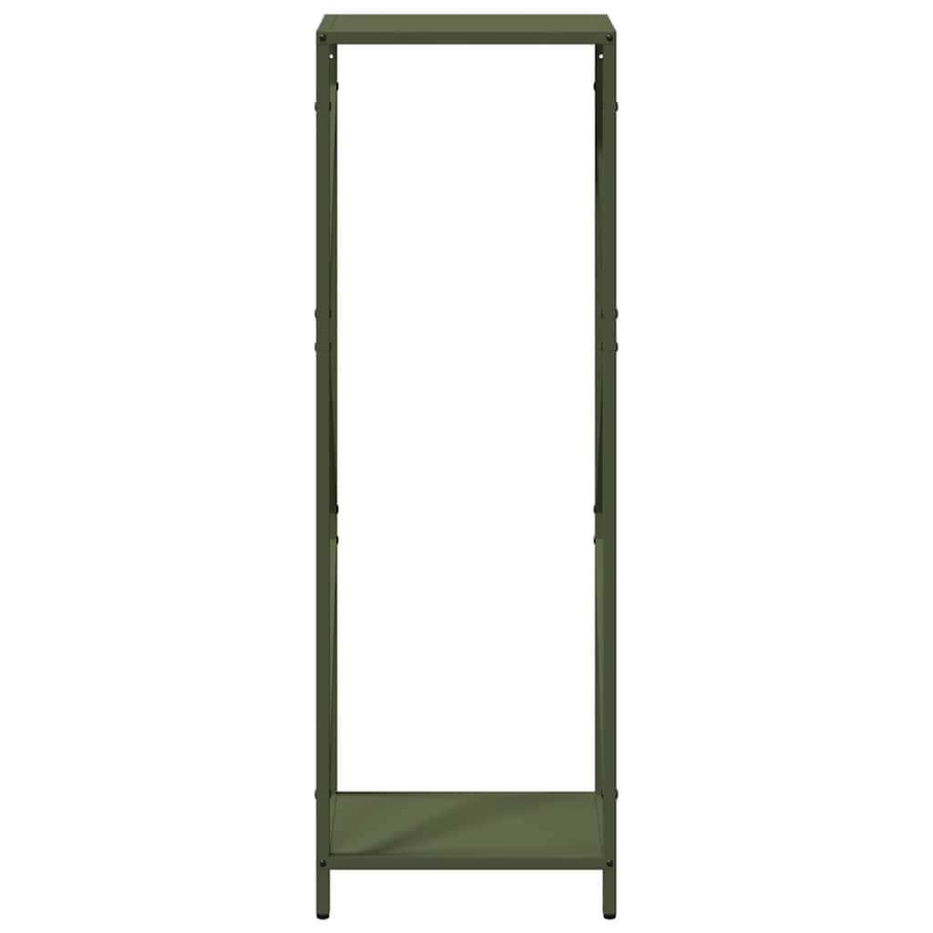 Suporte para lenha aço laminado a frio verde azeitona