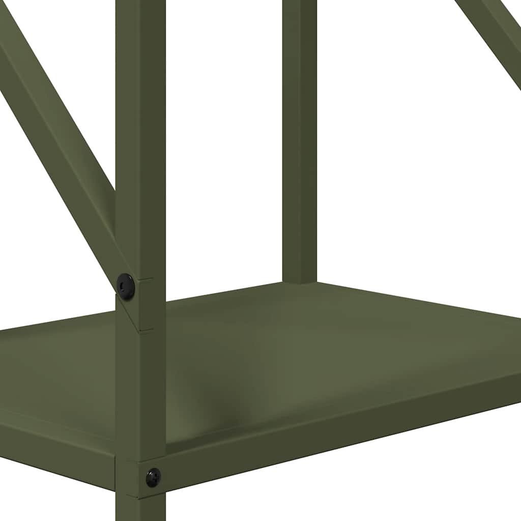 Suporte para lenha aço laminado a frio verde azeitona