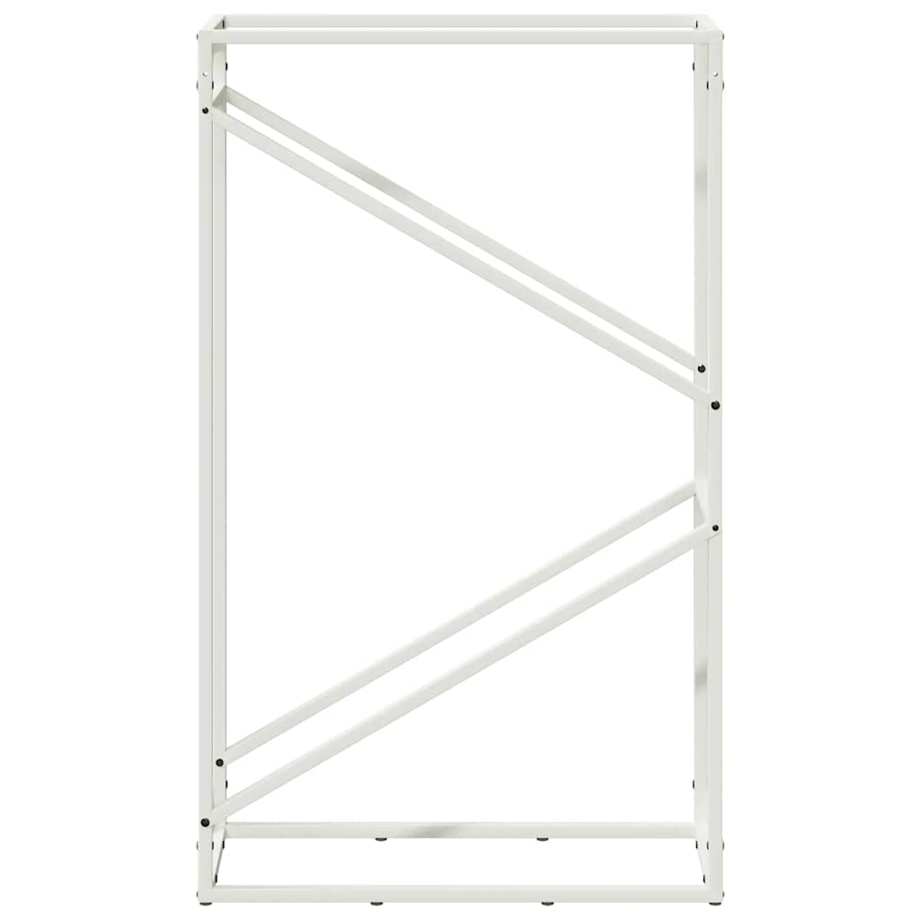Suporte para lenha 60x25x100 cm aço laminado a frio branco