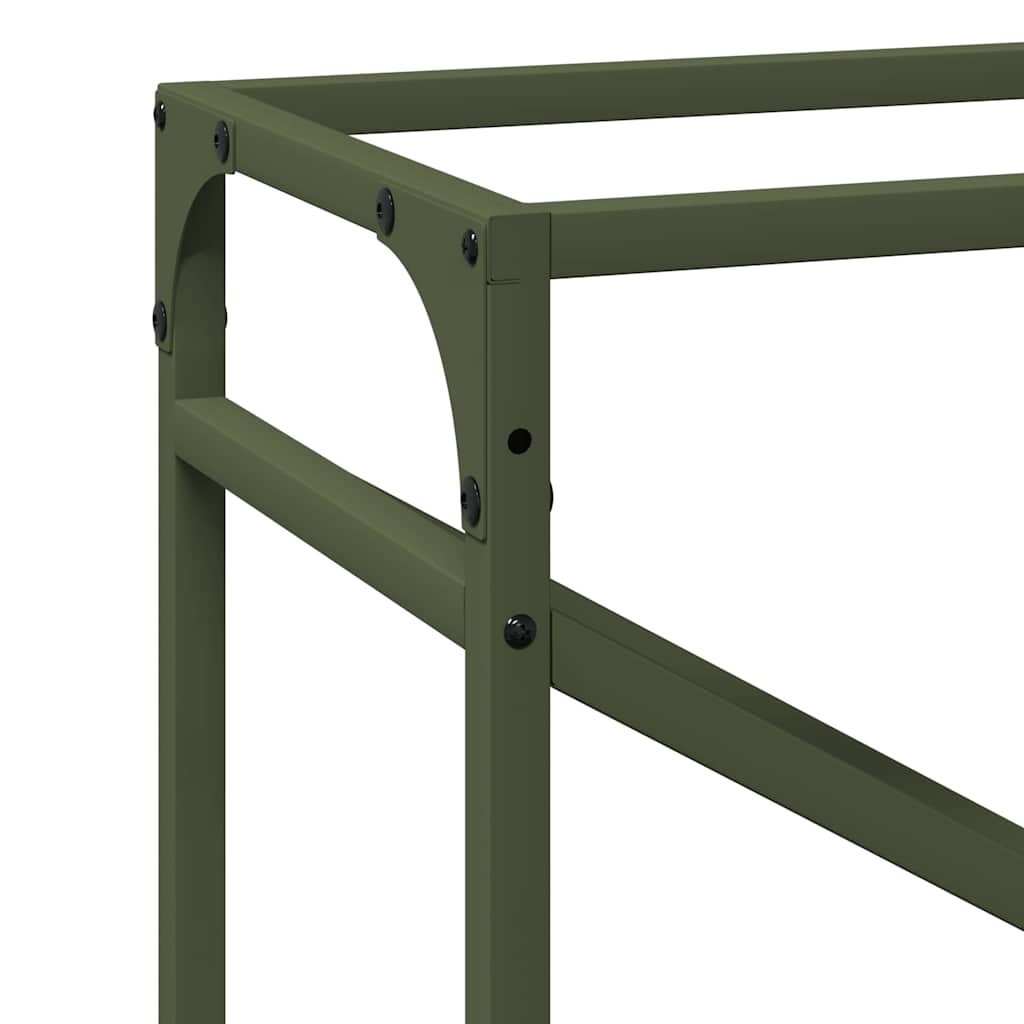 Suporte para lenha aço laminado a frio verde azeitona