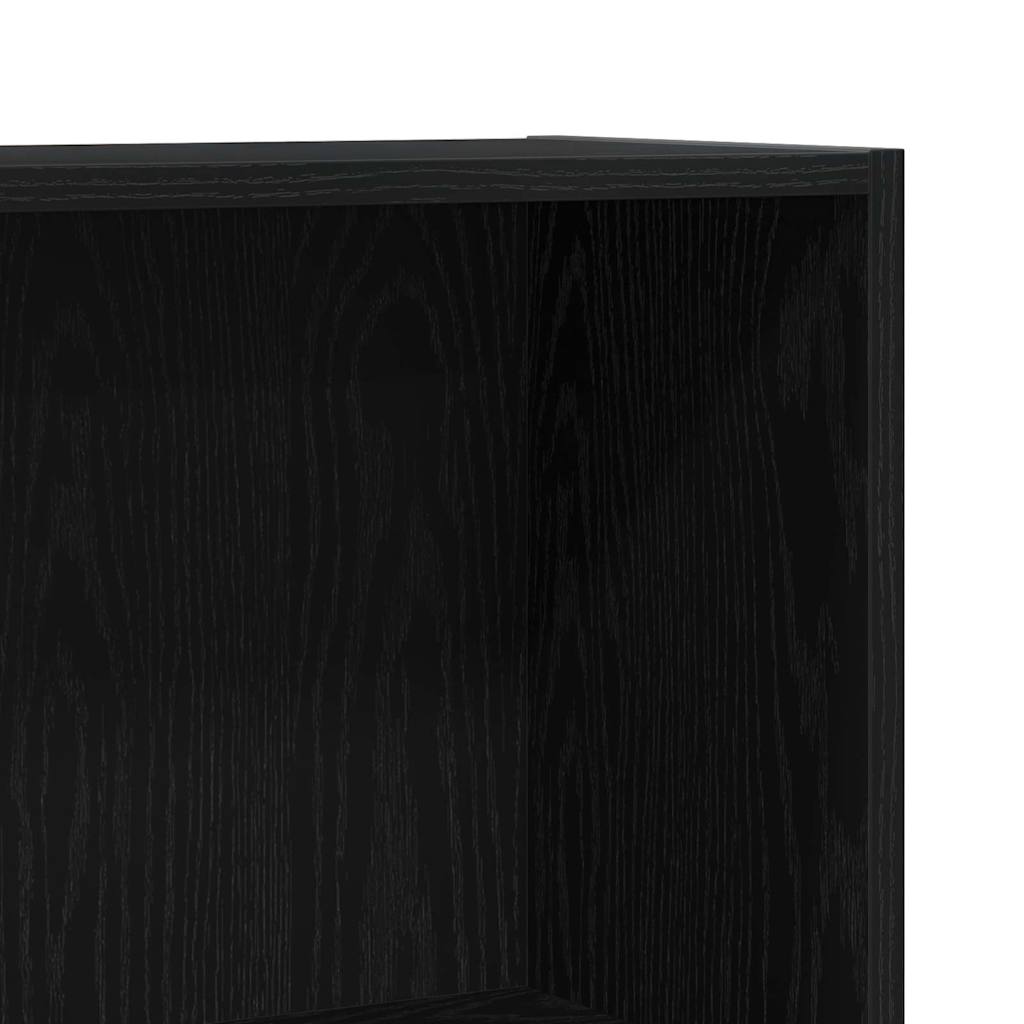 Gabinete pra Livros Preto 60 x 24 x 76 cm Madeira processada