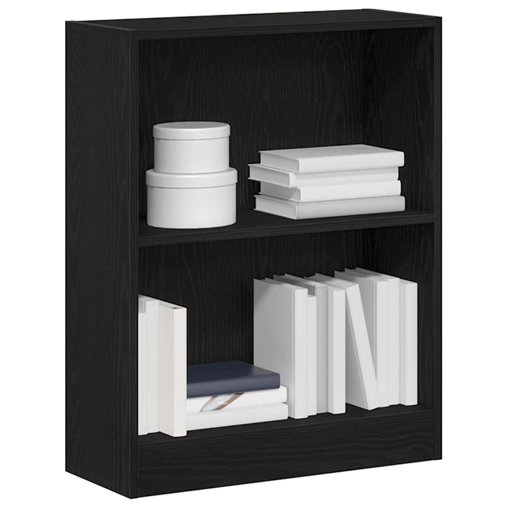 Gabinete pra Livros Preto 60 x 24 x 76 cm Madeira processada