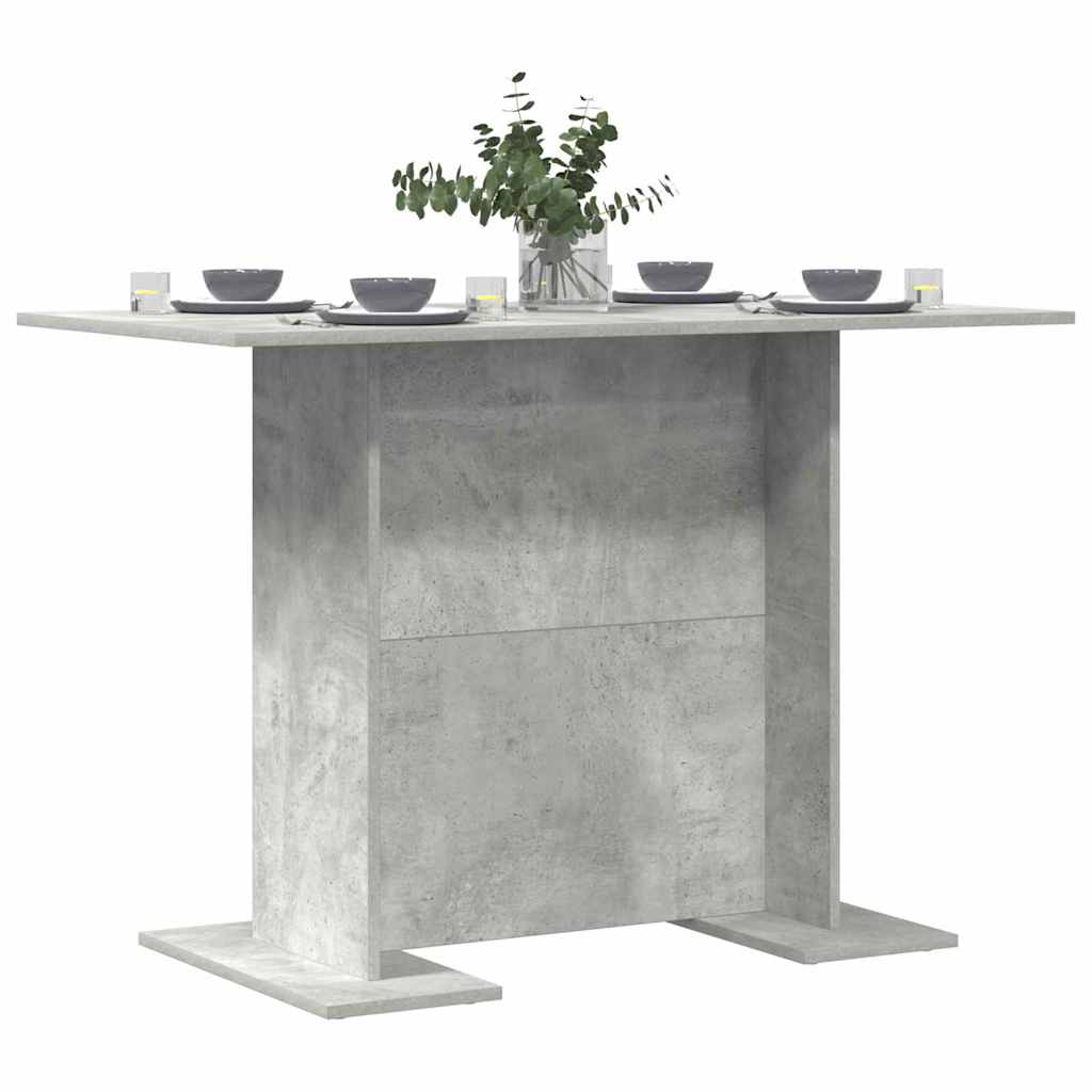 Mesa de jantar Cinzento cimento 110 x 60 x 75 cm