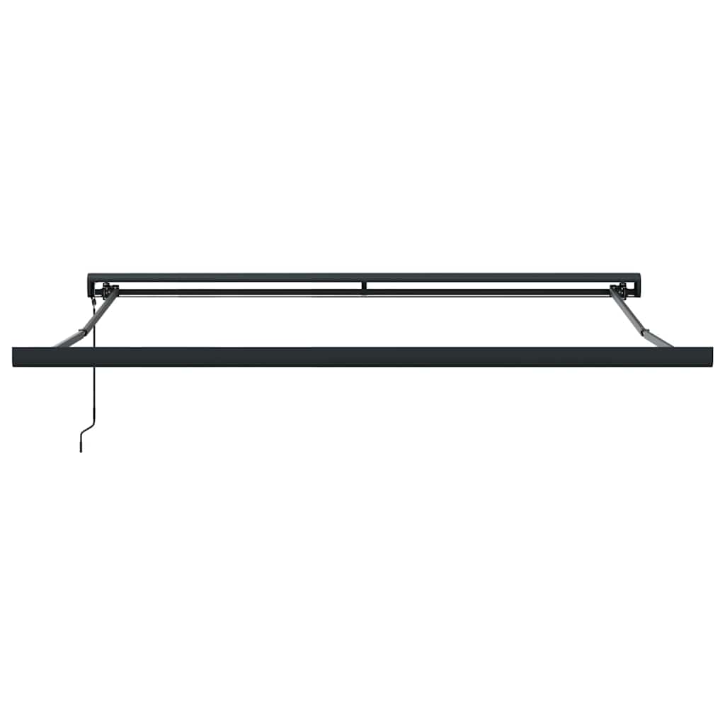 Toldo Retrátil Manual Vermelho 350 x 250 cm Tecido, Metal