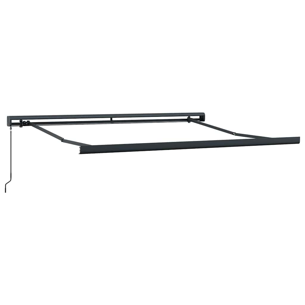 Toldo Retrátil Verde e Amarelo 350 x 250 cm Tecido e Metal