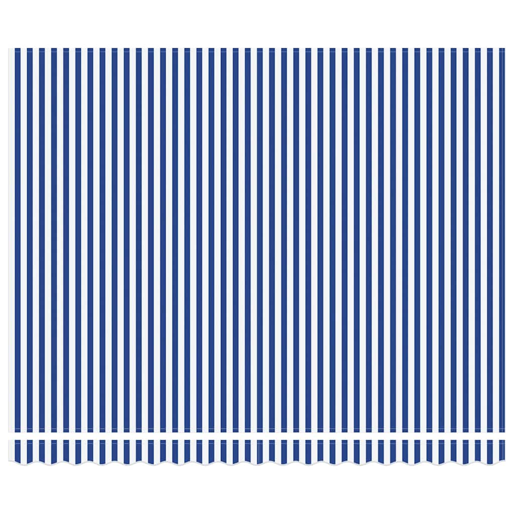 Toldo Retrátil Manual Azul e antracite 400 × 300 cm
