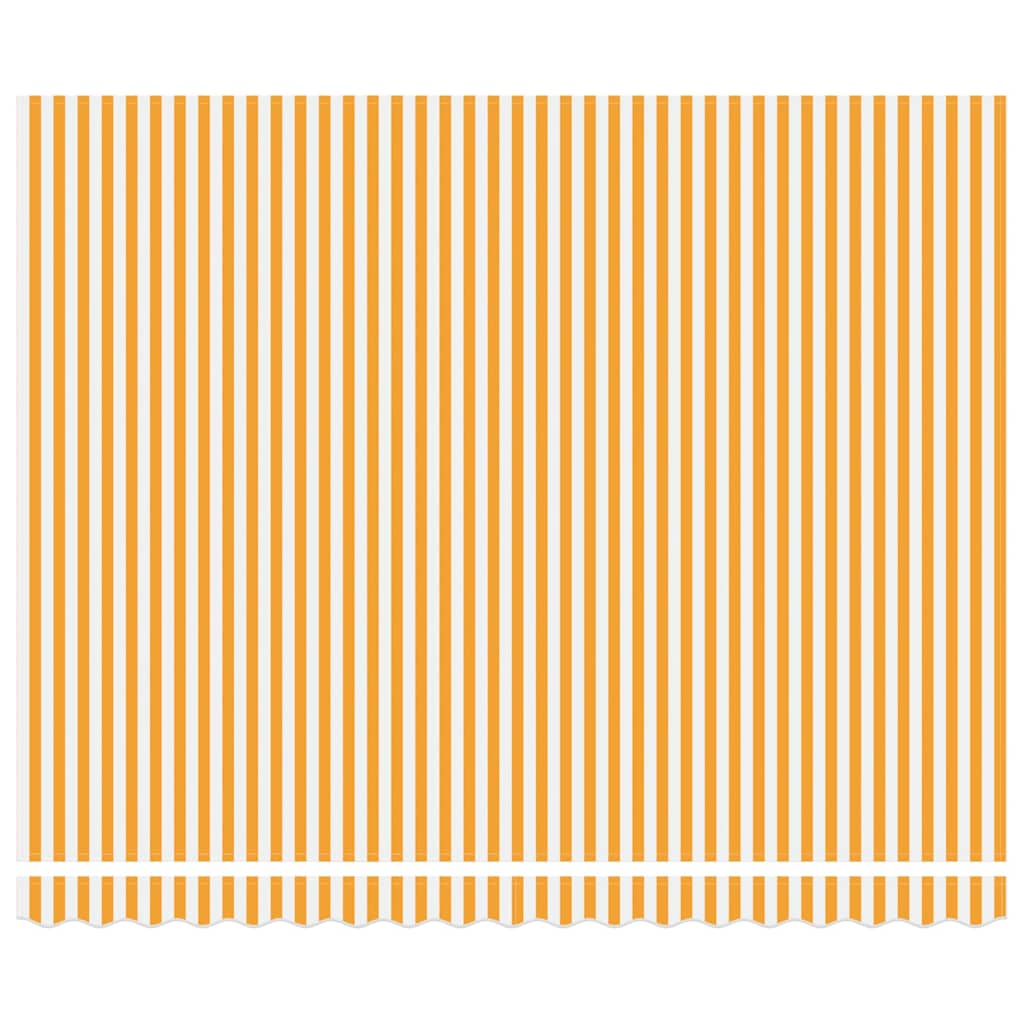 Toldo Retrátil Manual Amarelo e branco 400x300 cm tecido