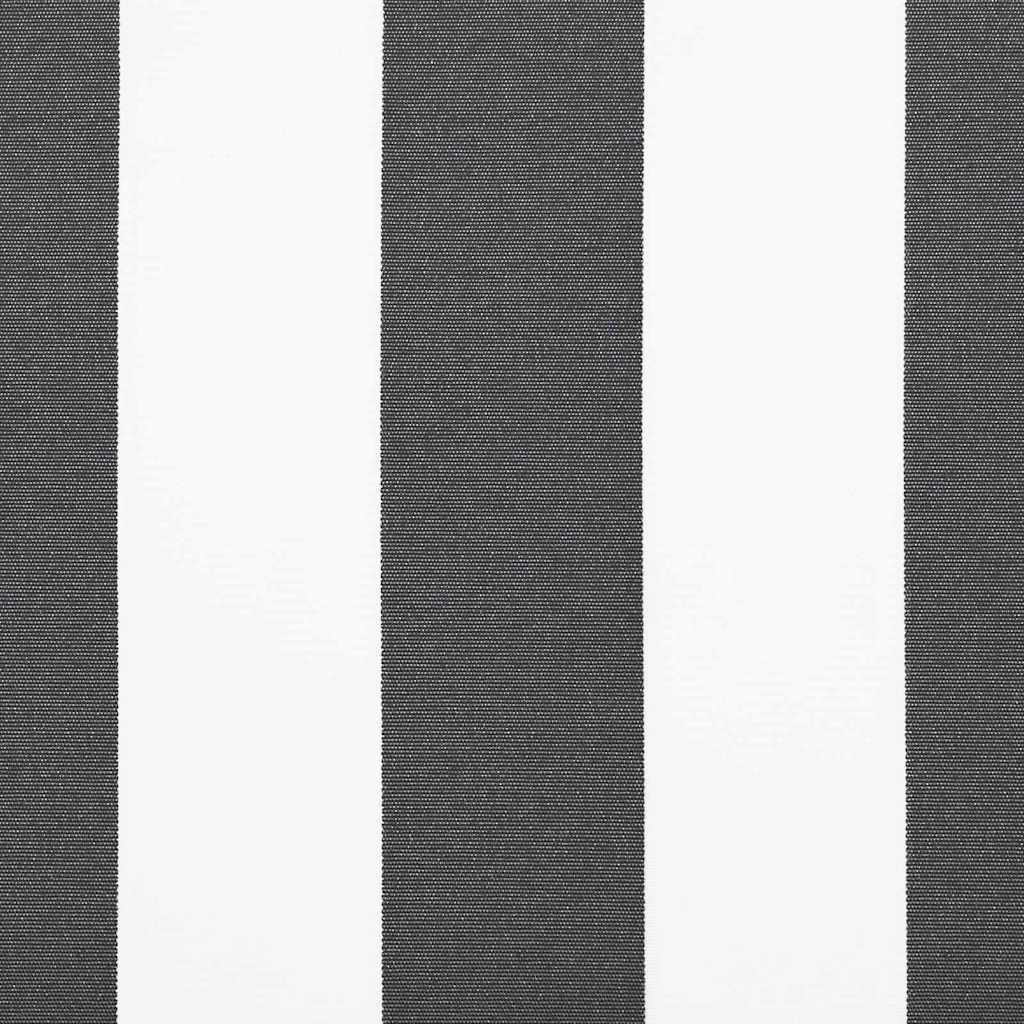 Toldo Retrátil Antracite e Branco 400x300 cm tecido