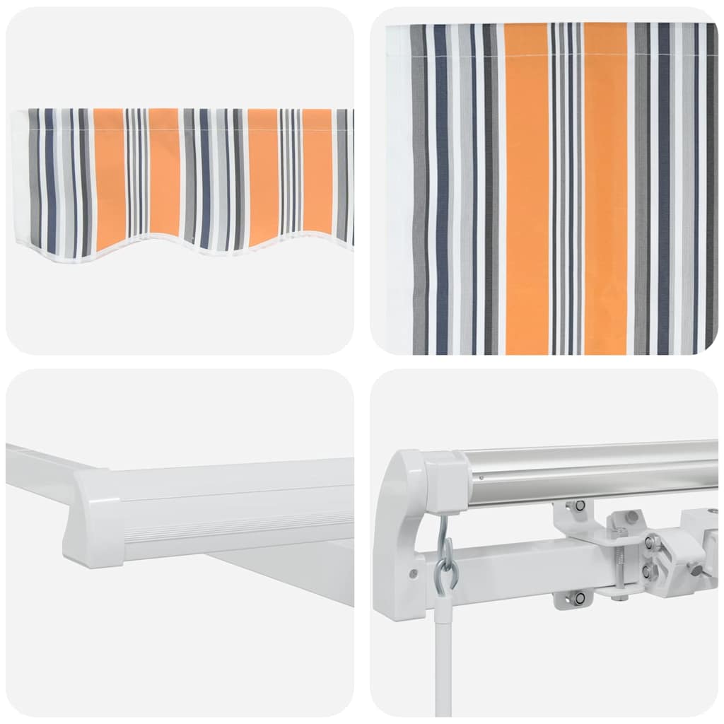 Toldo Retrátil Multicolor 400 × 300 cm Poliéster