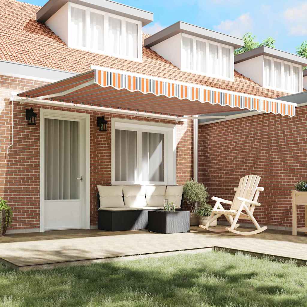 Toldo Retrátil Multicolor 400 × 300 cm Poliéster