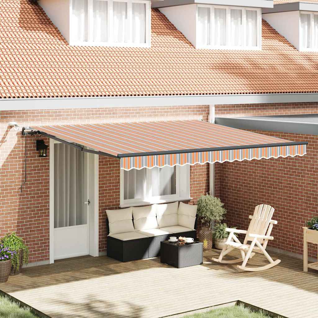 Toldo Retrátil com Multicolor 400 × 300 cm tecido