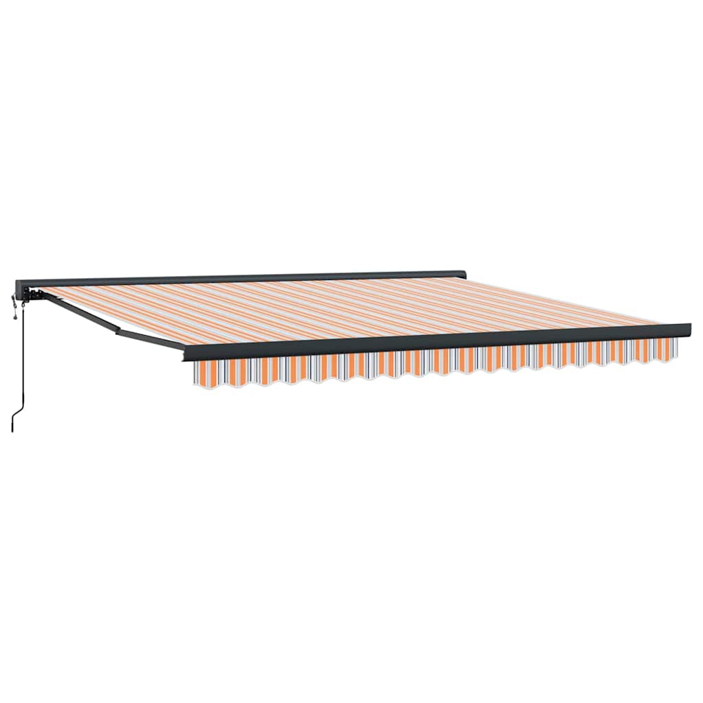 Toldo Retrátil Manual Multicolor 400 × 300 cm Tecido, Metal