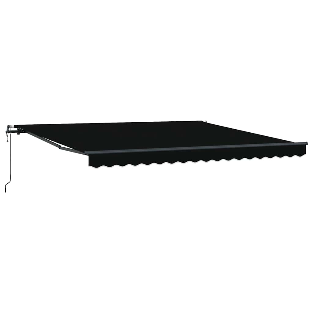 Toldo Retrátil Preto 400 ×300 cm tecido