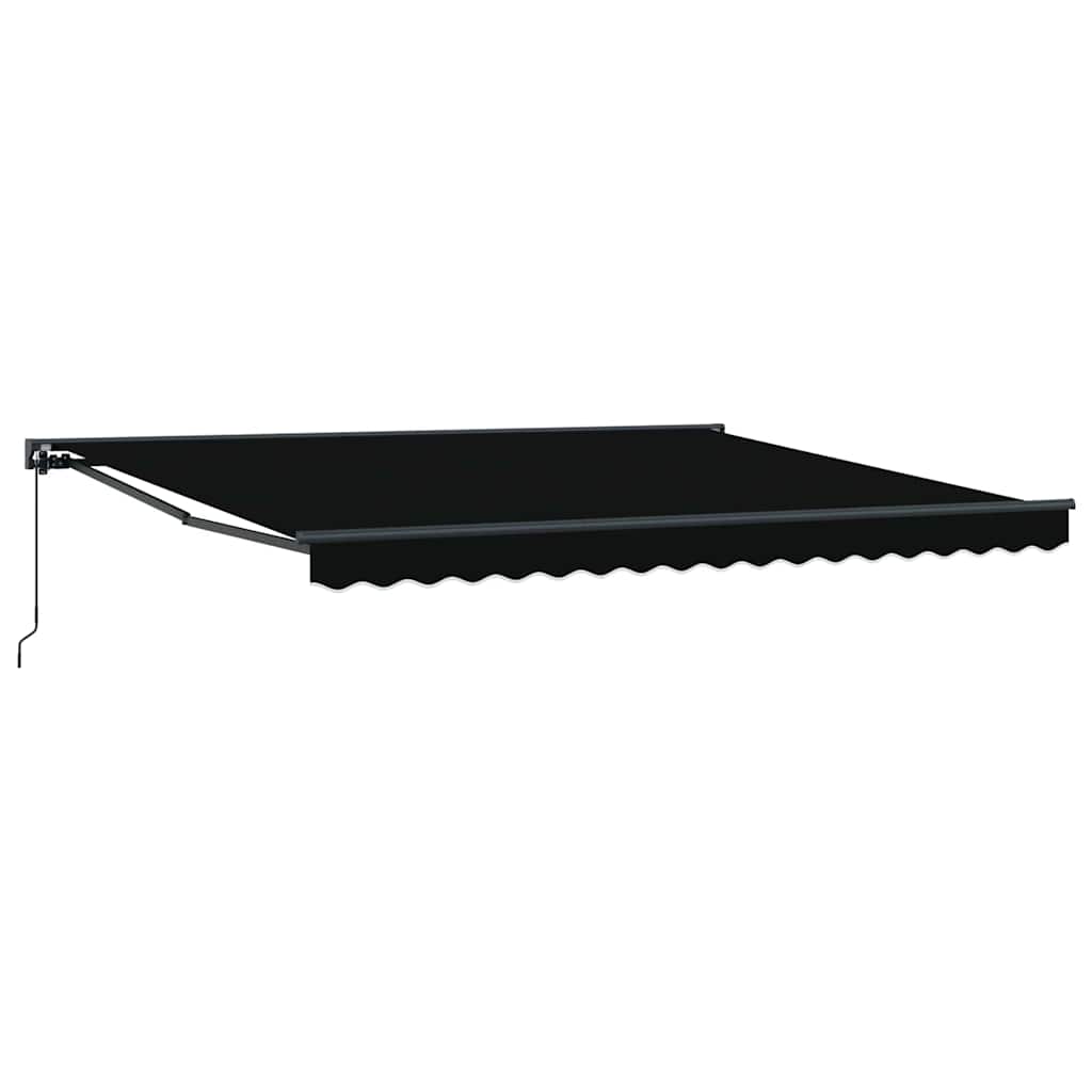 Toldo Retrátil Manual Preto 400x300 cm tecido