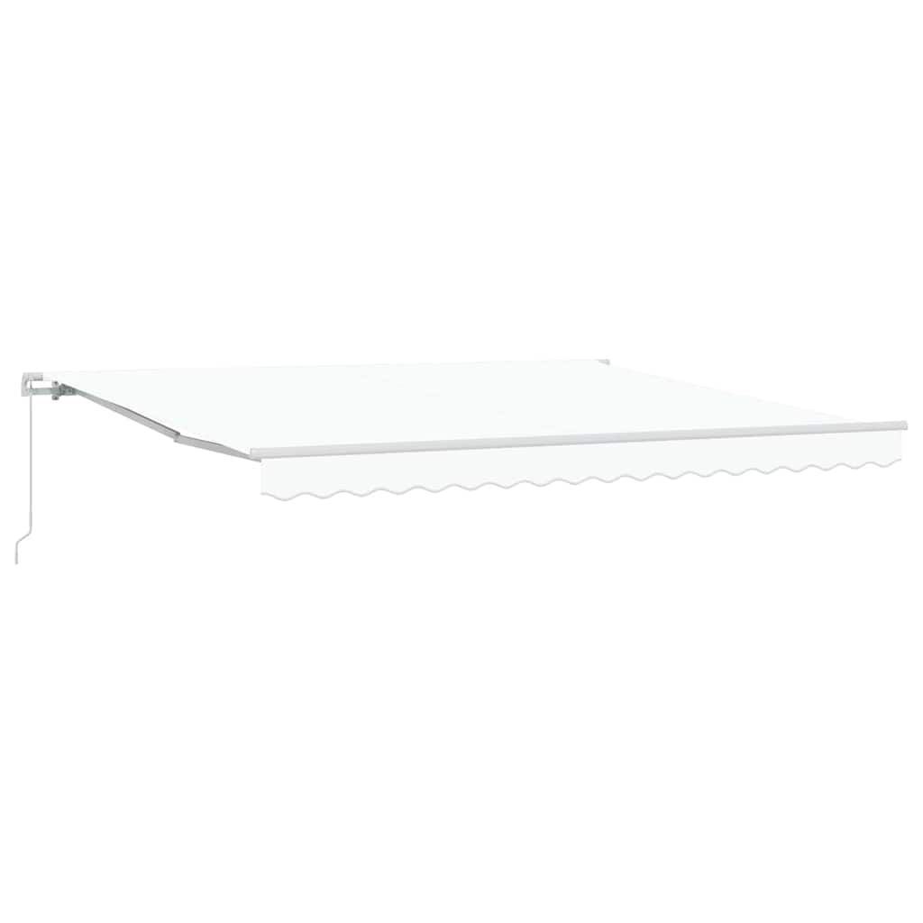 Toldo Retrátil Branco 400 × 300 cm Poliéster