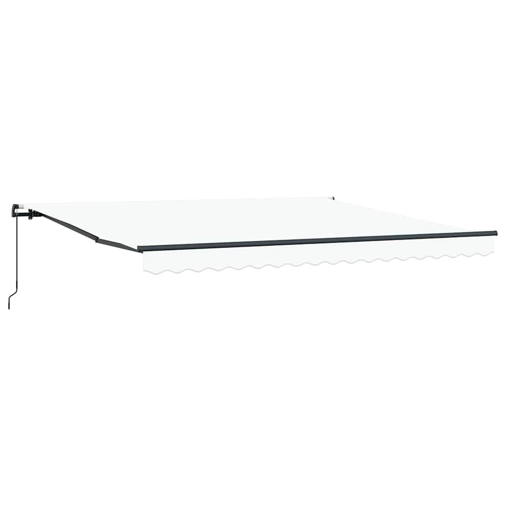 Toldo Manual Branco 400 × 300 cm tecido