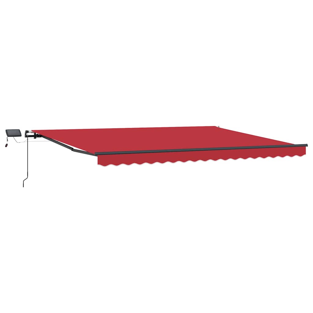Toldo Retrátil Manual Vermelho 400 ×300 cm tecido