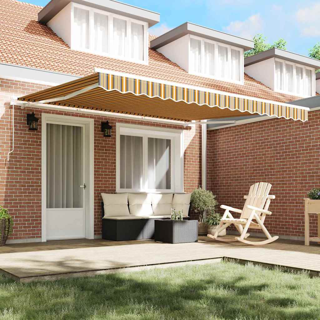 Toldo Retrátil Multicolor 400 × 350 cm Poliéster