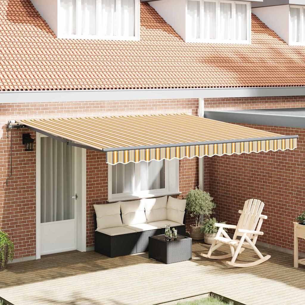 Toldo Retrátil Multicolor 400 ×350 cm tecido